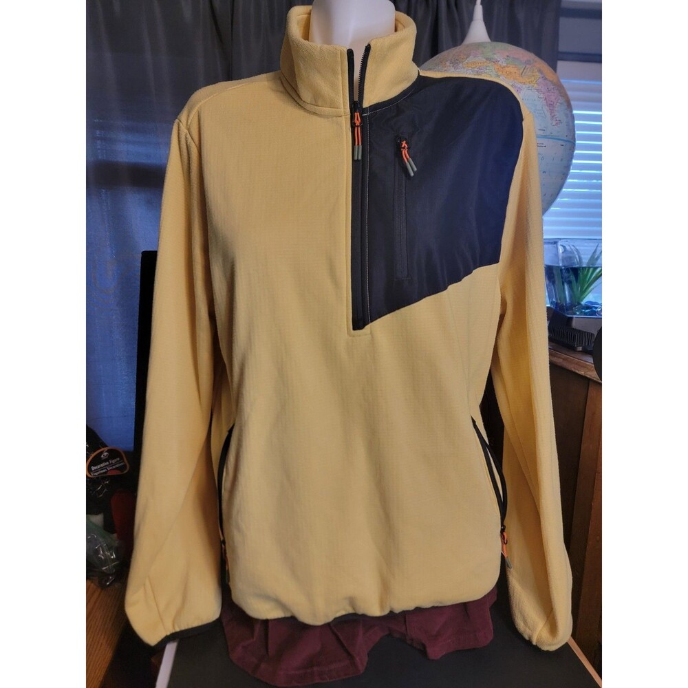Ozark Trail Pullover Yellow 1/4 Zip Long Sleeve